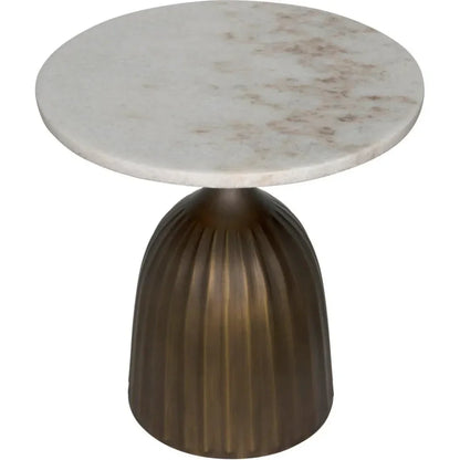 Samuel Side Table, Aged Brass - LOOMLAN - Noir - Side Tables