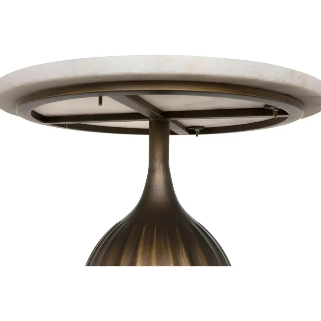 Samuel Side Table, Aged Brass - LOOMLAN - Noir - Side Tables