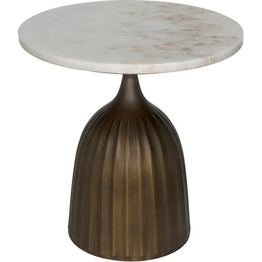 Samuel Side Table, Aged Brass - LOOMLAN - Noir - Side Tables