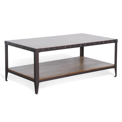 San Diego Metal Frame Rectangular Coffee Table