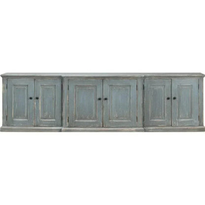 San Marco Bungalow Cabinet for Living Room Blue Grey - LOOMLAN - Sarreid - Sideboards