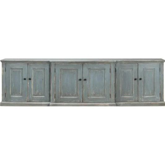 San Marco Bungalow Cabinet for Living Room Blue Grey - LOOMLAN - Sarreid - Sideboards