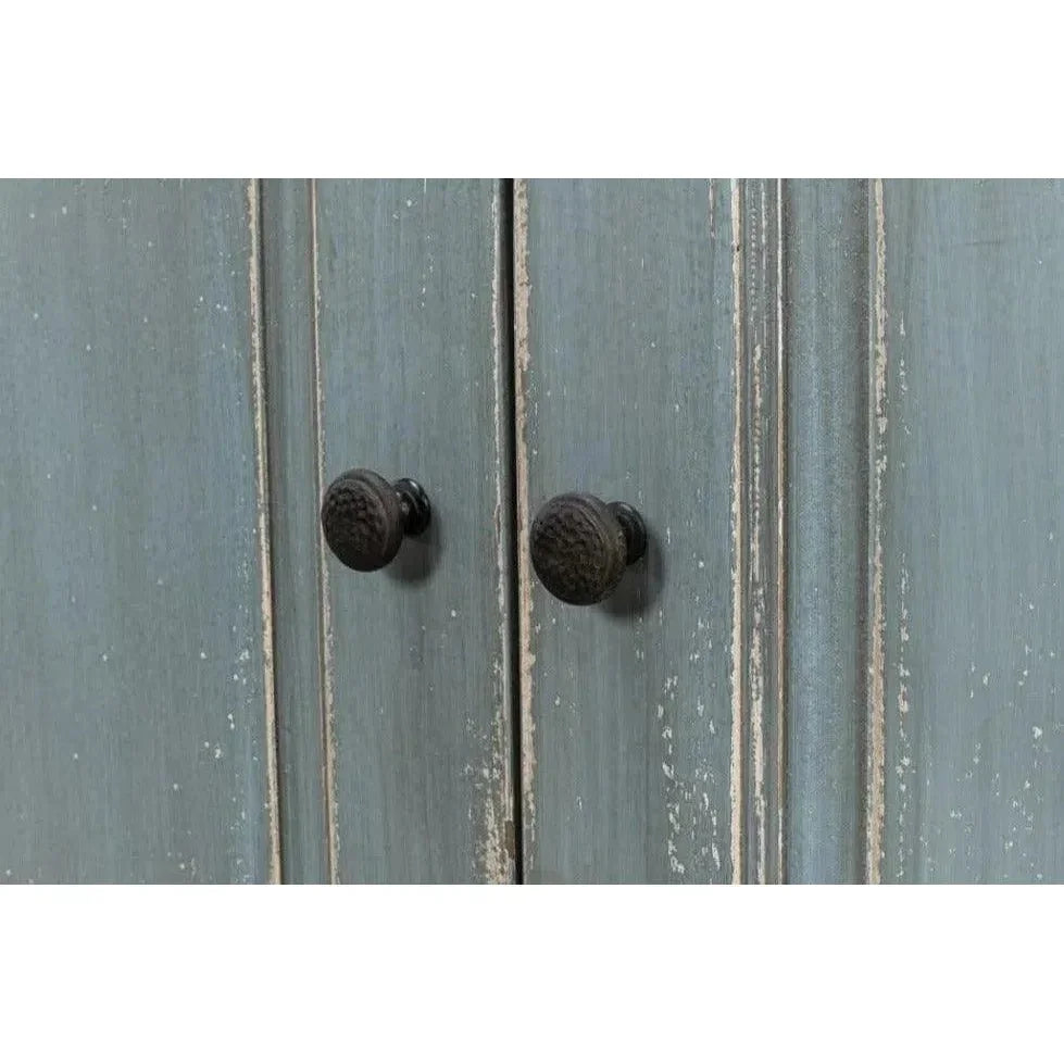 San Marco Bungalow Cabinet for Living Room Blue Grey - LOOMLAN - Sarreid - Sideboards