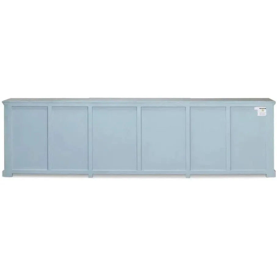 San Marco Bungalow Cabinet for Living Room Blue Grey - LOOMLAN - Sarreid - Sideboards