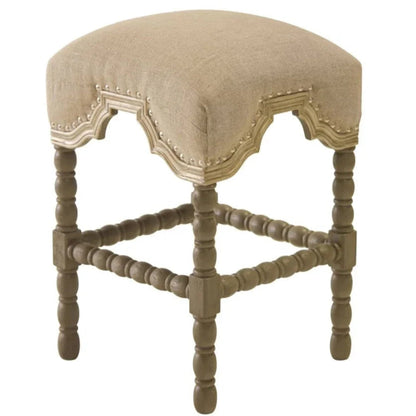 San Marco Handcrafted Leather Counter Stool - LOOMLAN - Peninsula Home - Poufs and Stools