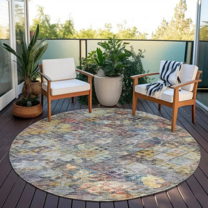 San Marino Gold Washable Indoor-Outdoor Rug-Outdoor Rugs-LOOMLAN Rugs-LOOMLAN