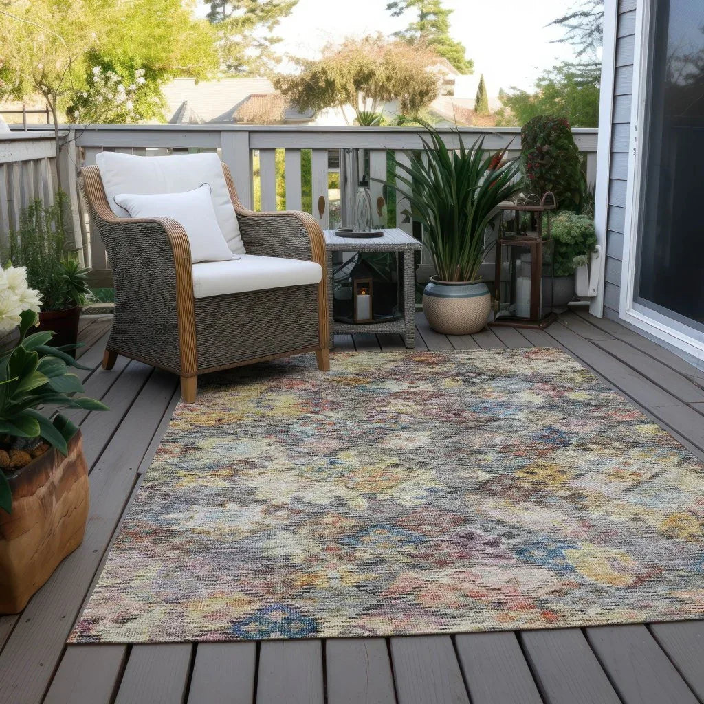 San Marino Gold Washable Indoor-Outdoor Rug-Outdoor Rugs-LOOMLAN Rugs-LOOMLAN