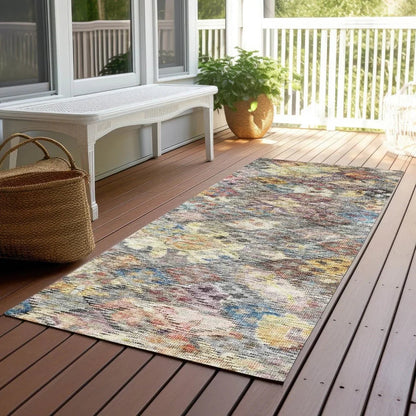 San Marino Gold Washable Indoor-Outdoor Rug-Outdoor Rugs-LOOMLAN Rugs-LOOMLAN