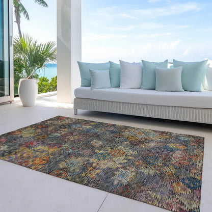San Marino Gray Washable Indoor-Outdoor Rug-Outdoor Rugs-LOOMLAN Rugs-LOOMLAN