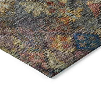 San Marino Gray Washable Indoor-Outdoor Rug-Outdoor Rugs-LOOMLAN Rugs-LOOMLAN