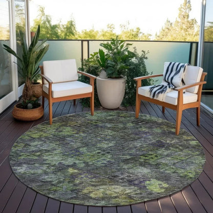 San Marino Green Washable Indoor-Outdoor Rug-Outdoor Rugs-LOOMLAN Rugs-LOOMLAN