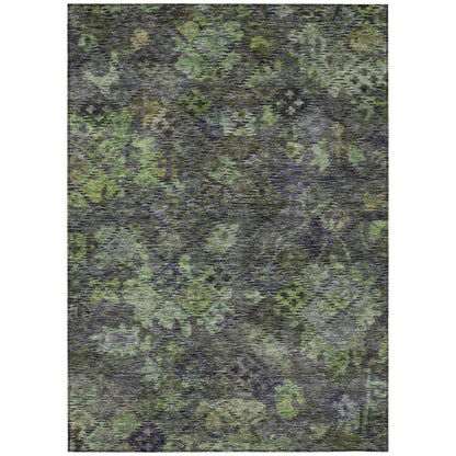San Marino Green Washable Indoor-Outdoor Rug-Outdoor Rugs-LOOMLAN Rugs-2'6" x 3'10"-LOOMLAN