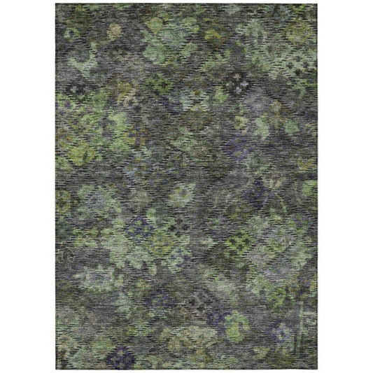 San Marino Green Washable Indoor-Outdoor Rug-Outdoor Rugs-LOOMLAN Rugs-2'6" x 3'10"-LOOMLAN