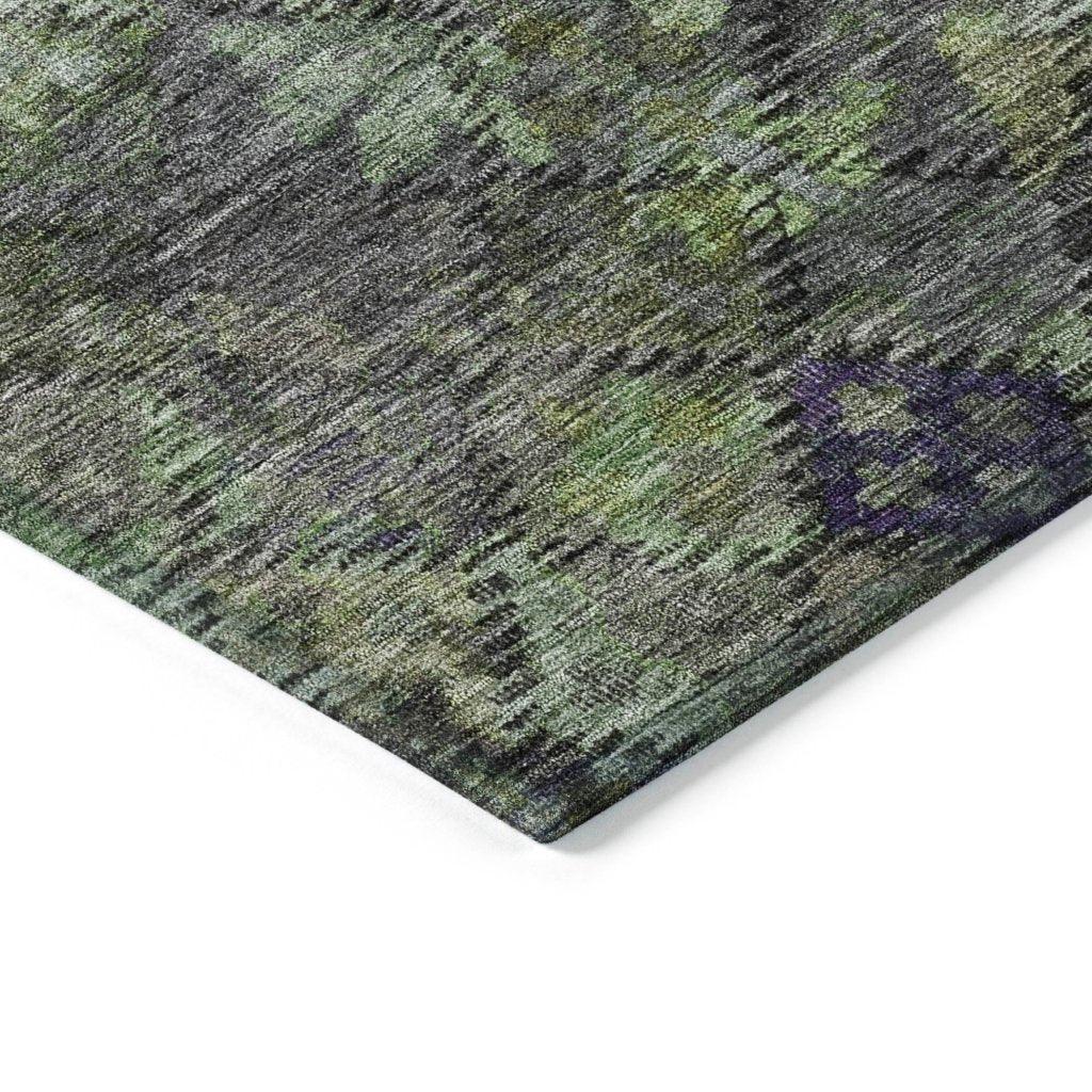 San Marino Green Washable Indoor-Outdoor Rug-Outdoor Rugs-LOOMLAN Rugs-LOOMLAN