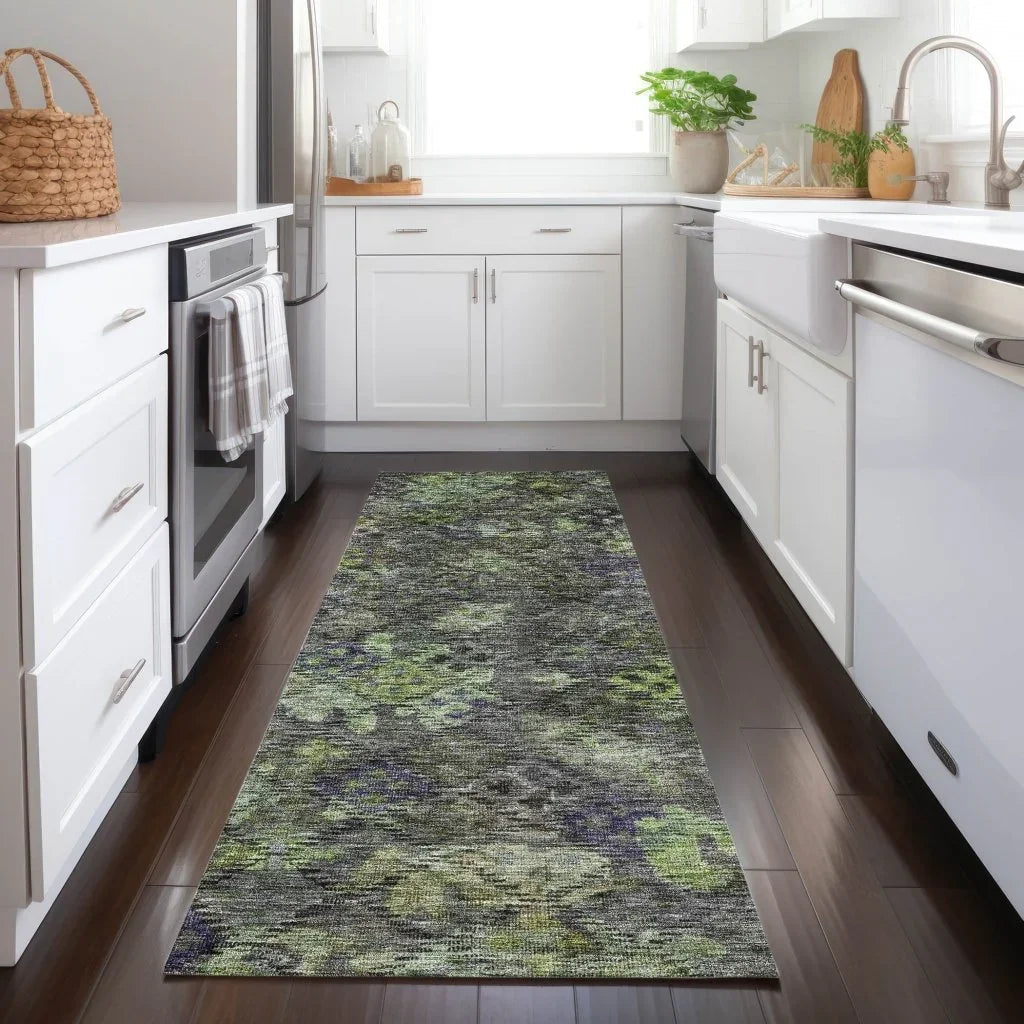 San Marino Green Washable Indoor-Outdoor Rug-Outdoor Rugs-LOOMLAN Rugs-LOOMLAN