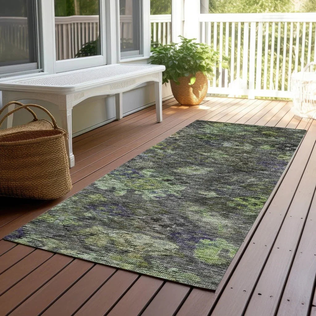 San Marino Green Washable Indoor-Outdoor Rug-Outdoor Rugs-LOOMLAN Rugs-LOOMLAN