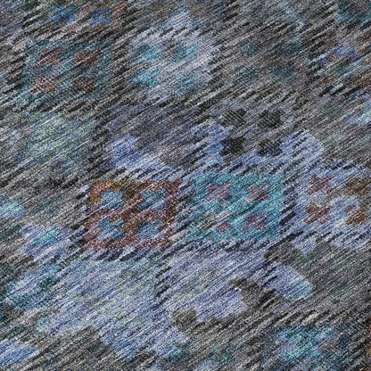 San Marino Teal Washable Indoor-Outdoor Rug-Outdoor Rugs-LOOMLAN Rugs-LOOMLAN