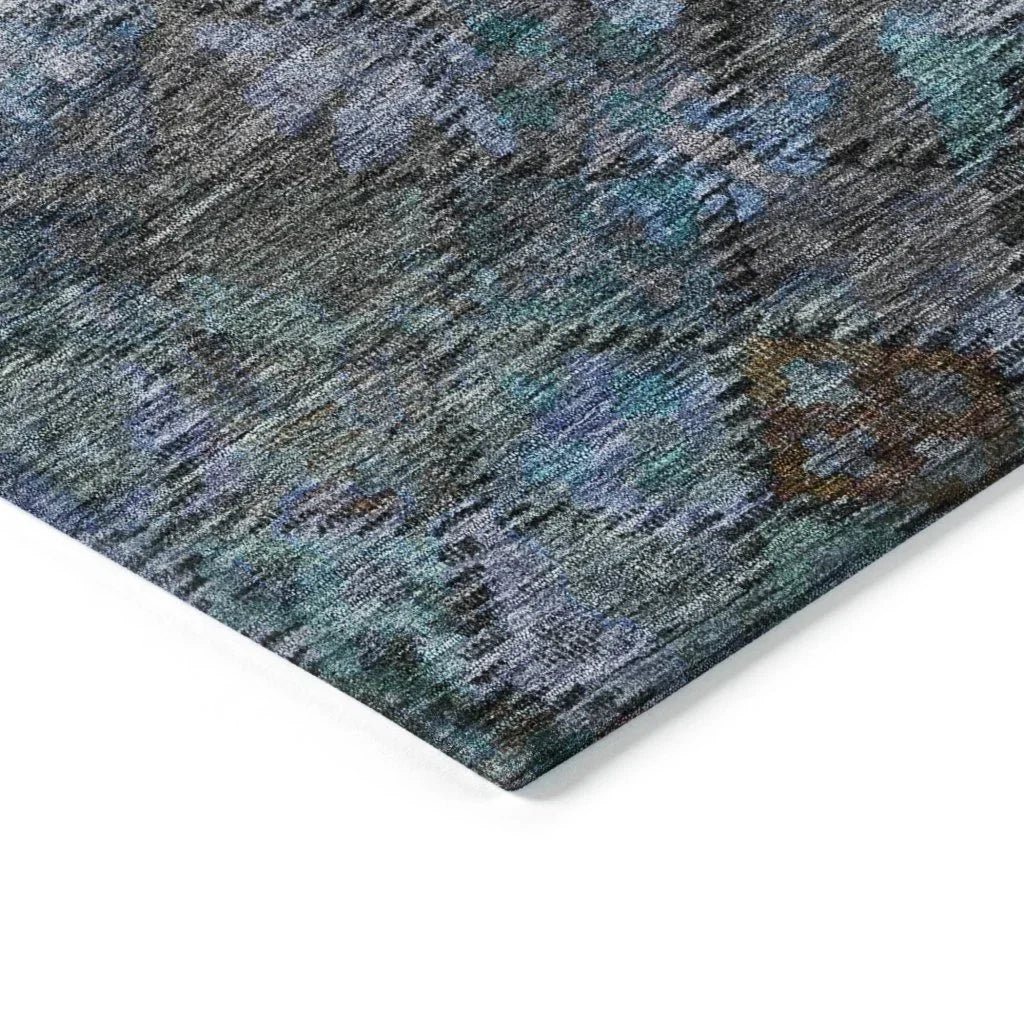 San Marino Teal Washable Indoor-Outdoor Rug-Outdoor Rugs-LOOMLAN Rugs-LOOMLAN