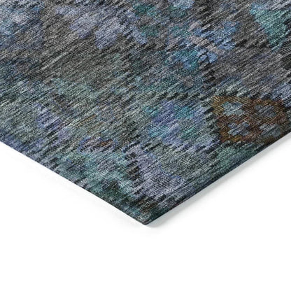 San Marino Teal Washable Indoor-Outdoor Rug-Outdoor Rugs-LOOMLAN Rugs-LOOMLAN