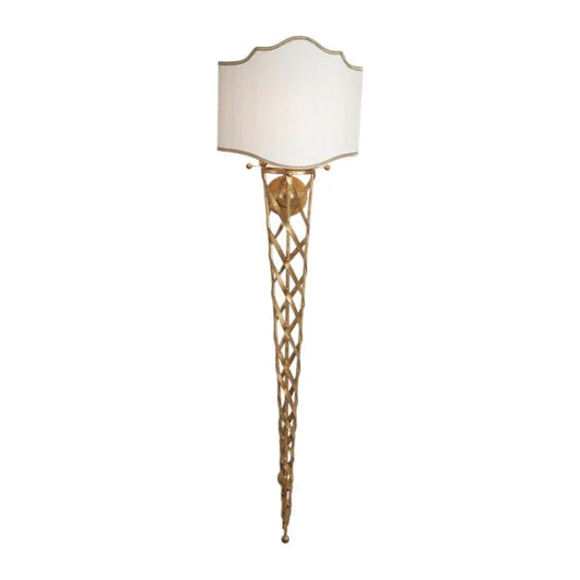 San Piero Golden Framed Tall Wall Sconce - LOOMLAN - Chelsea House - Wall Sconces