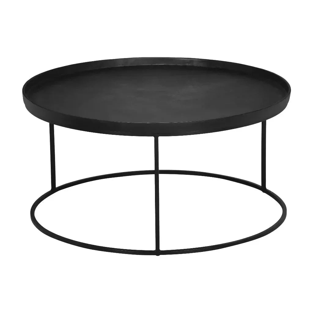 Sana Aluminum Topped Round Coffee Table - LOOMLAN - Urbia - Coffee Tables