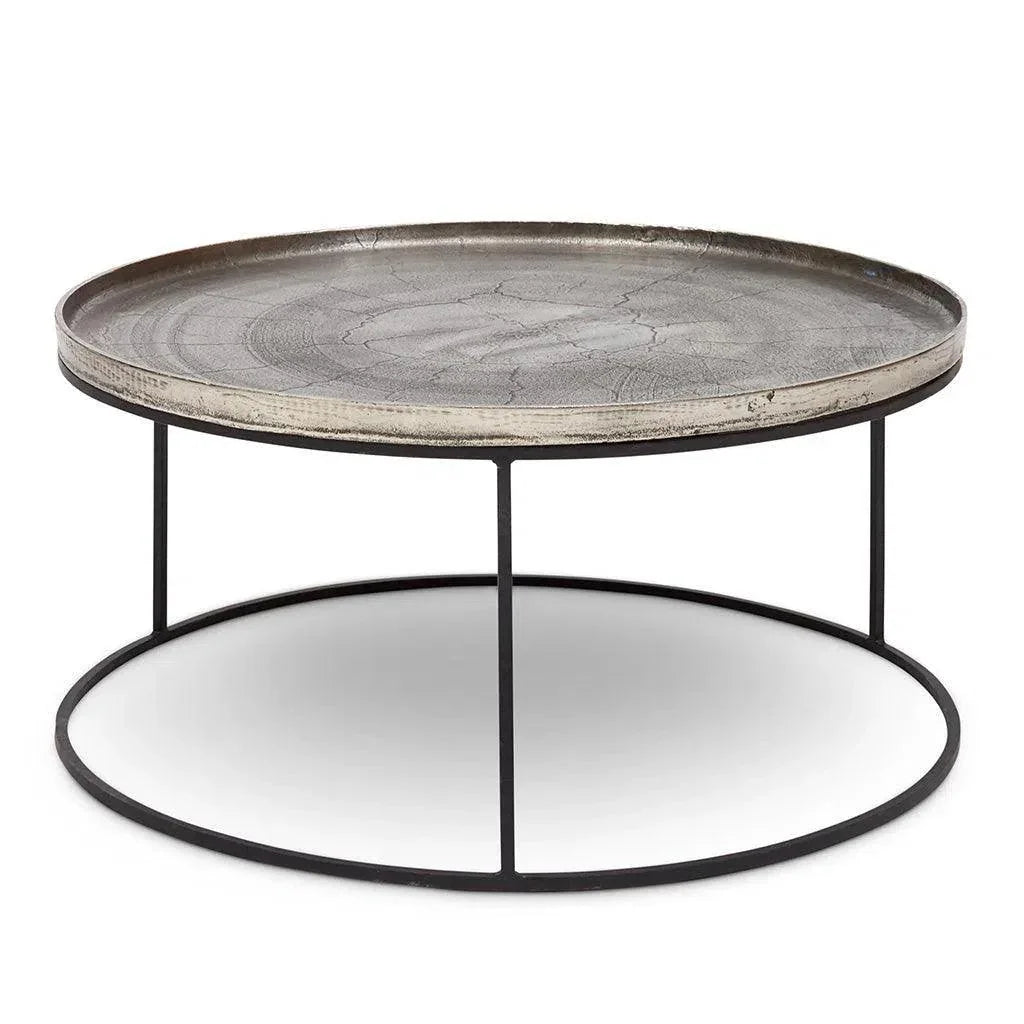 Sana Reclaimed Aluminum Round Coffee Table - LOOMLAN - Urbia - Coffee Tables