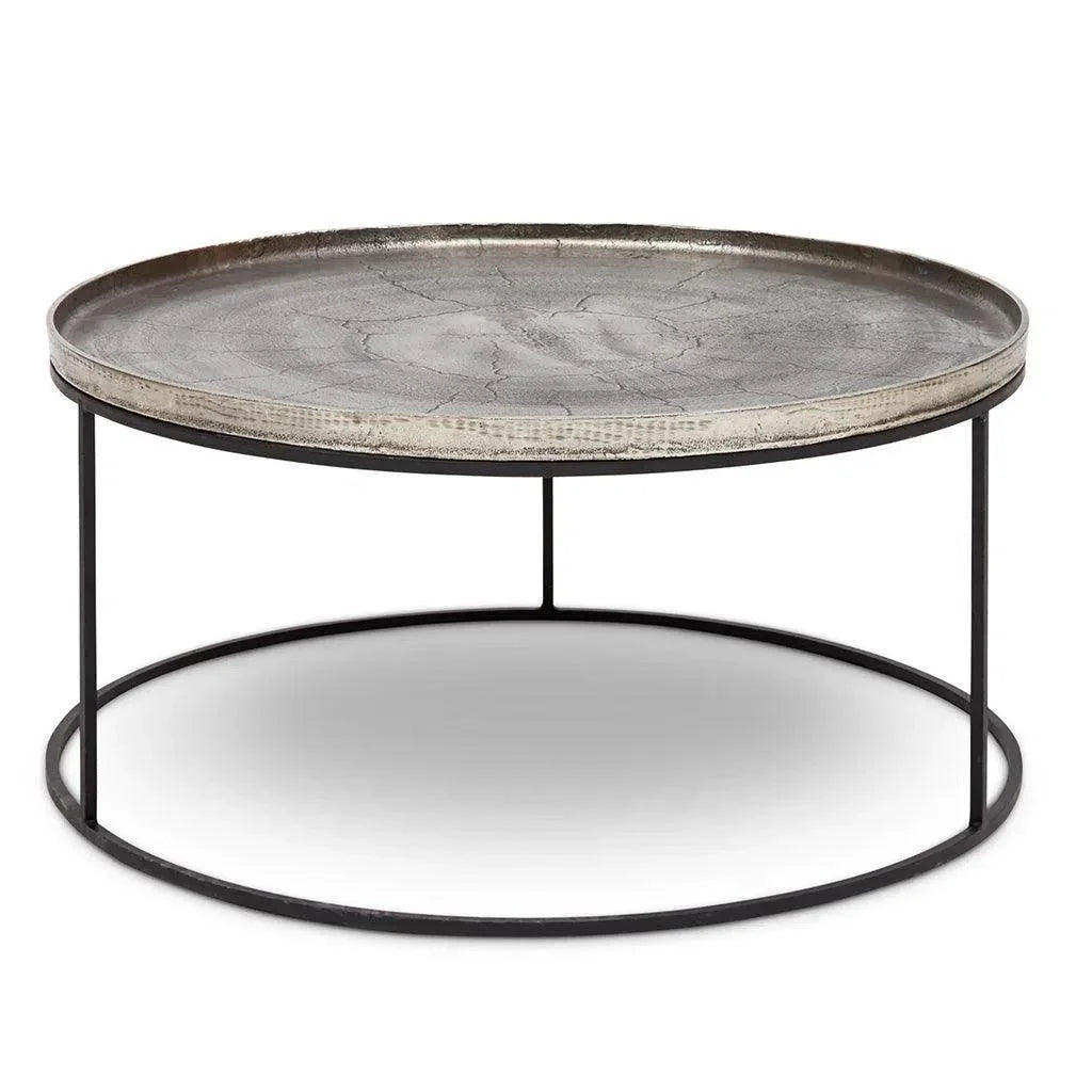 Sana Reclaimed Aluminum Round Coffee Table - LOOMLAN - Urbia - Coffee Tables
