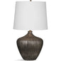 Sanbro Glass and Metal Brown Table Lamp - LOOMLAN - Bassett Mirror - Table Lamps