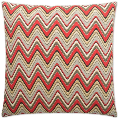 Sand Art Red Throw Pillow With Insert - LOOMLAN - D.V. Kap - Throw Pillows