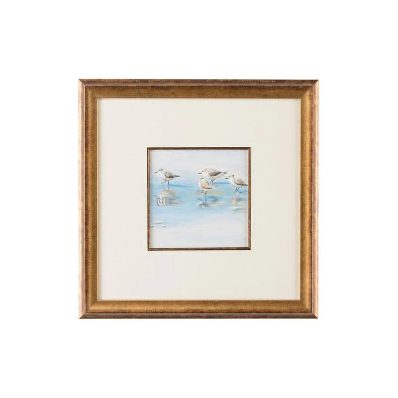 Sand Piper Hand Painted Artwork-Framed Wall Art-Chelsea House-Piper I-LOOMLAN