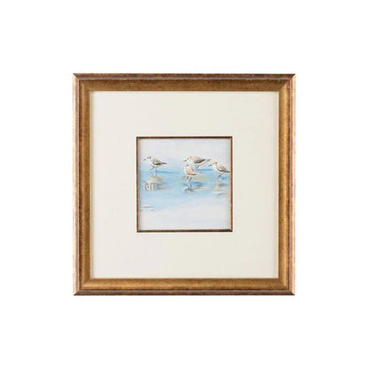 Sand Piper Hand Painted Artwork-Framed Wall Art-Chelsea House-Piper I-LOOMLAN