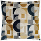 Sandusky Geometric Navy Gold Large Throw Pillow Insert - LOOMLAN - D.V. Kap - Throw Pillows