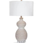 Sandy Ceramic White Table Lamp - LOOMLAN - Bassett Mirror - Table Lamps