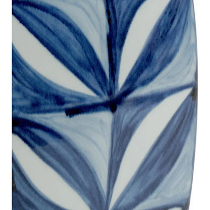 Sanibel Blue Porcelain Outdoor Garden Seat-Garden Stools-Chelsea House-LOOMLAN