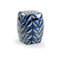 Sanibel Blue Porcelain Outdoor Garden Seat-Garden Stools-Chelsea House-LOOMLAN