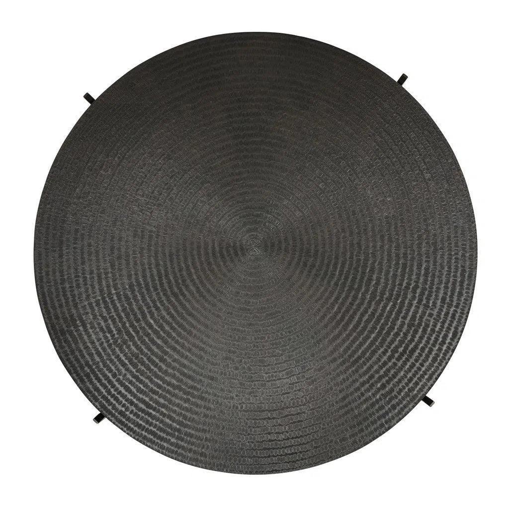 Sanskrit Bronze Plated Steel Round Coffee Table - LOOMLAN - Urbia - Coffee Tables