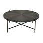 Sanskrit Bronze Plated Steel Round Coffee Table - LOOMLAN - Urbia - Coffee Tables
