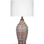 Santa Cruz Polyresin White Table Lamp - LOOMLAN - Bassett Mirror - Table Lamps