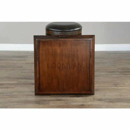 Santa Fe Dark Brown Finish Ottoman Tray - LOOMLAN - Sunny D - Trays