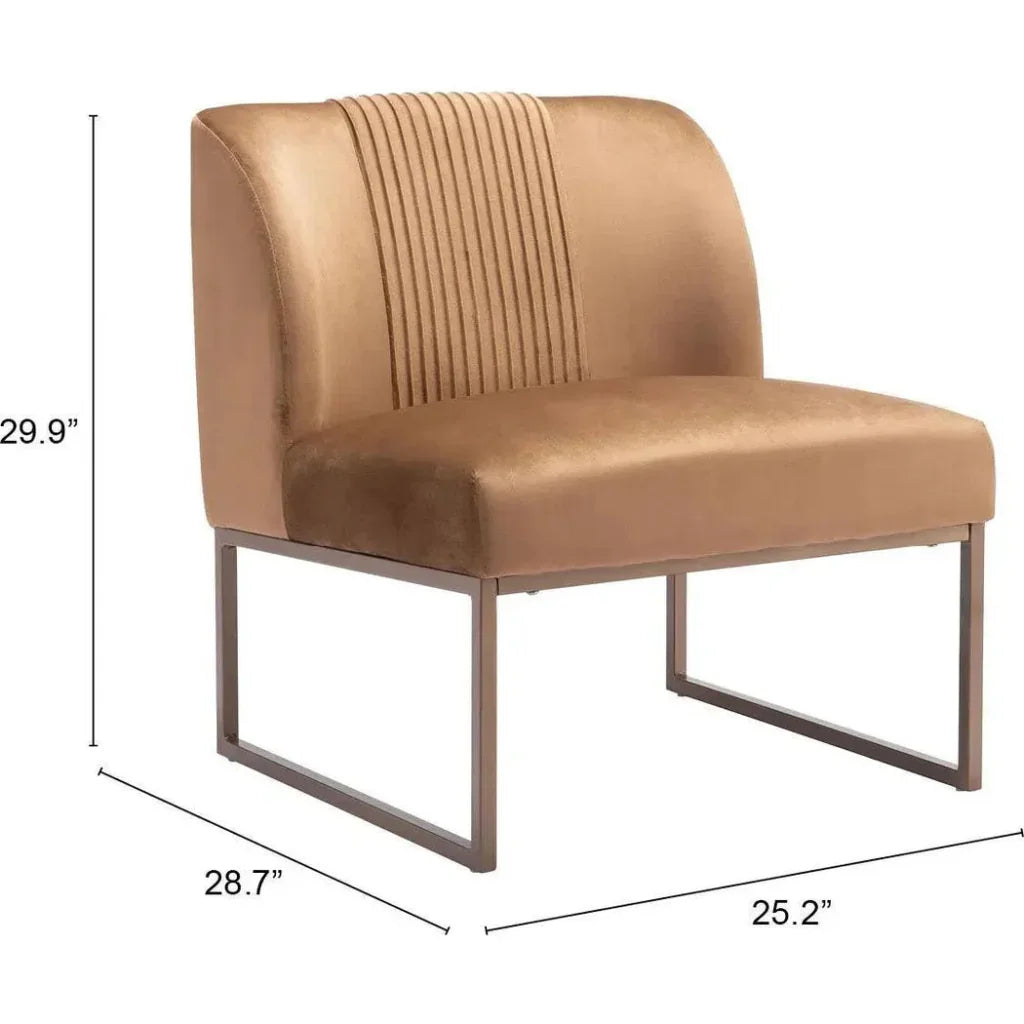 Sante Fe Accent Chair Brown - LOOMLAN - Zuo Modern - Accent Chairs