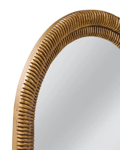 Santee Modern Antique Gold Wall Mirror - LOOMLAN - Bassett Mirror - Wall Mirrors