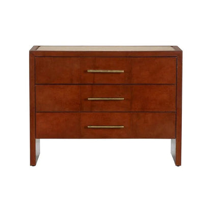 Santino 3 Drawer Brown Chest - LOOMLAN - Chelsea House - Chests