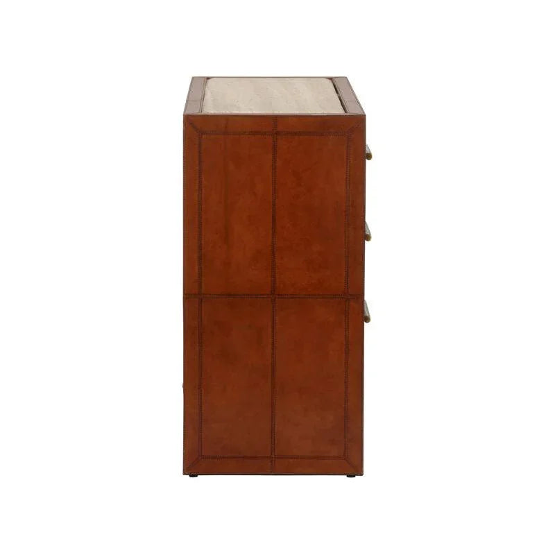 Santino 3 Drawer Brown Chest - LOOMLAN - Chelsea House - Chests
