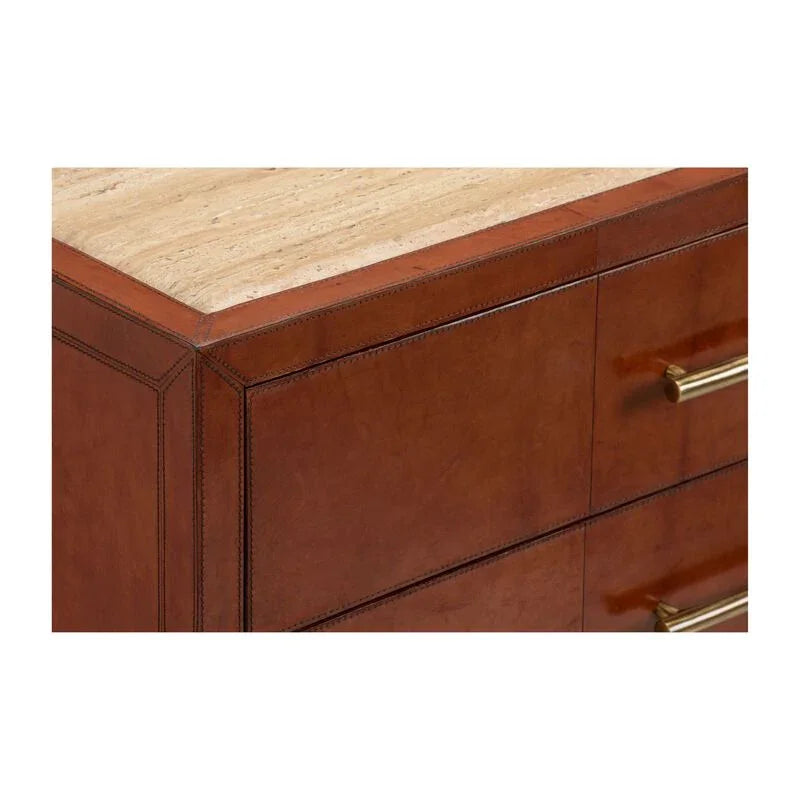 Santino 3 Drawer Brown Chest - LOOMLAN - Chelsea House - Chests