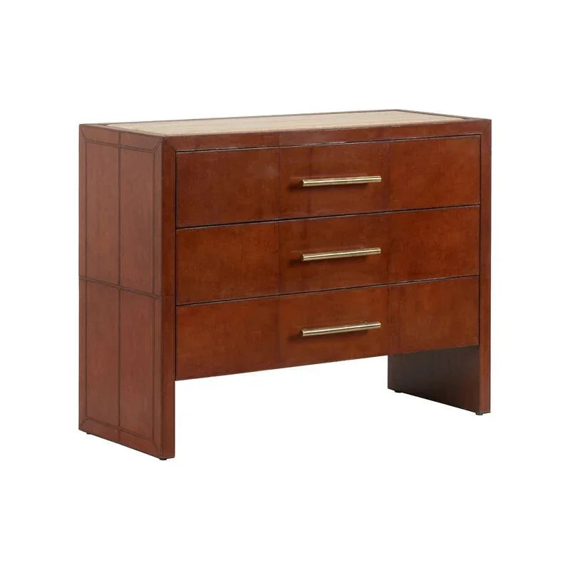 Santino 3 Drawer Brown Chest - LOOMLAN - Chelsea House - Chests