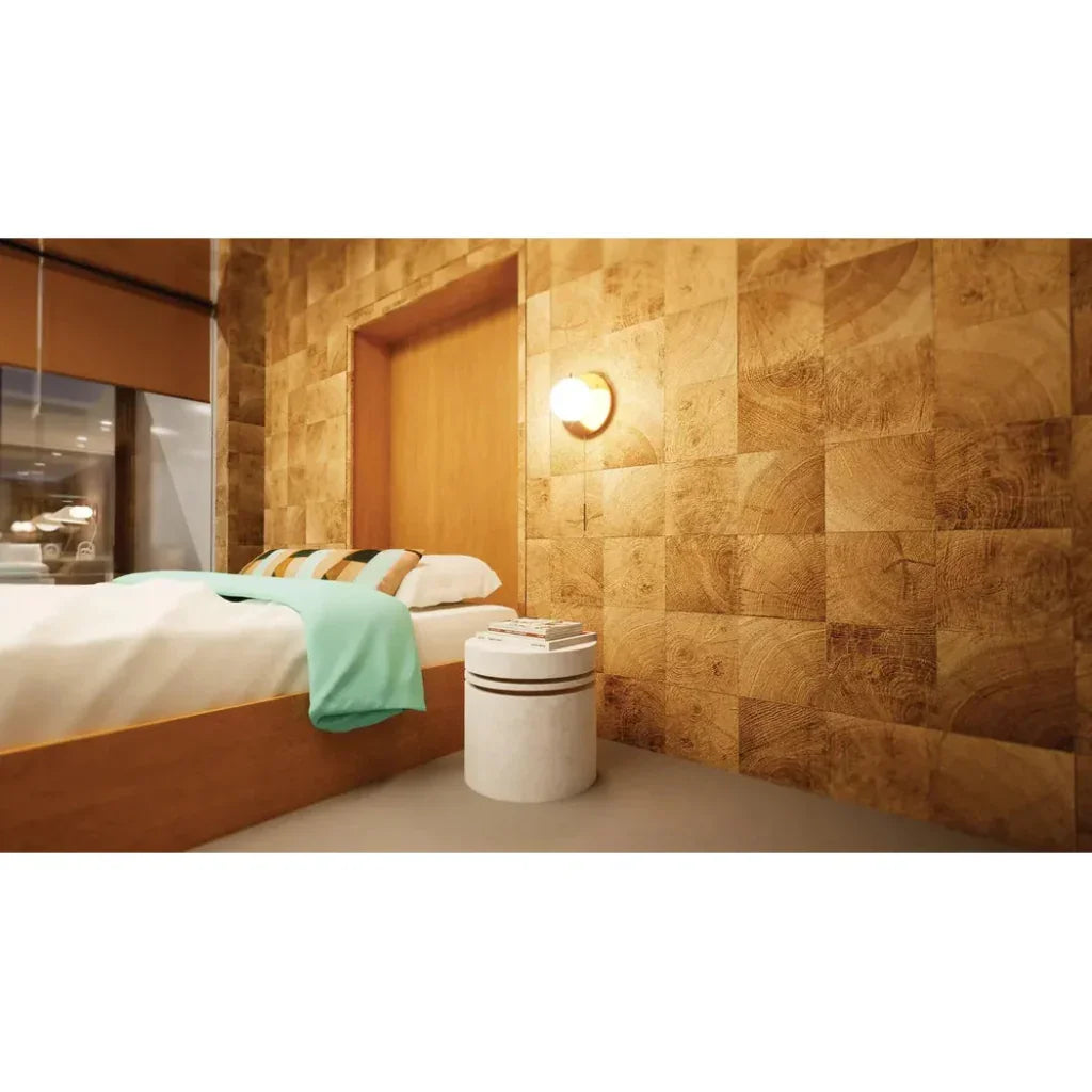 Santori Double Ring Tall - Gold Outdoor End table - LOOMLAN - Seasonal Living - Outdoor Side Tables