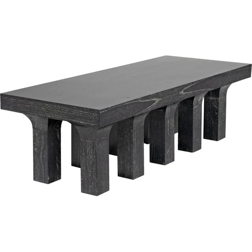 Santos Coffee Table, Cinder Black - LOOMLAN - Noir - Coffee Tables