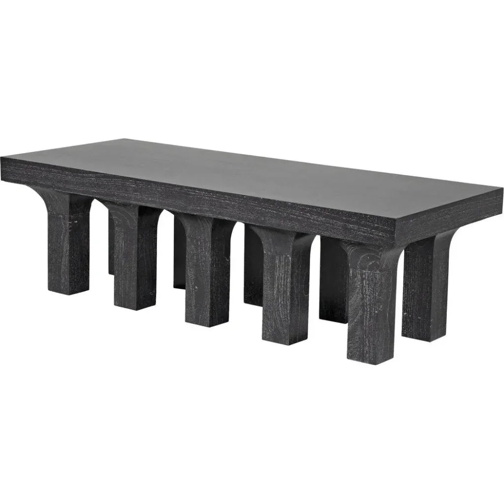 Santos Coffee Table, Cinder Black - LOOMLAN - Noir - Coffee Tables
