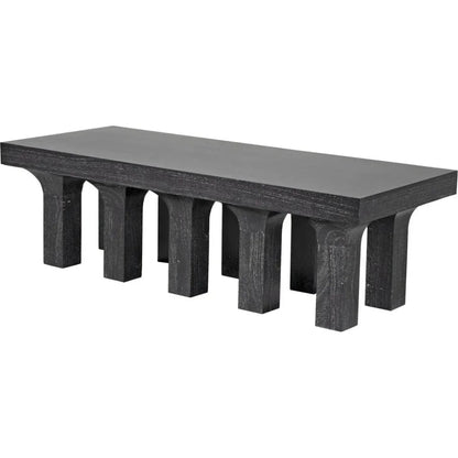 Santos Coffee Table, Cinder Black - LOOMLAN - Noir - Coffee Tables