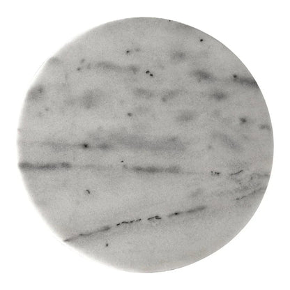 Santosha Marble Top Round Side Table - LOOMLAN - Noir - Side Tables